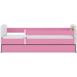 raumhirsch furniture Kinderbett Zoo 80 x 180 cm Holzwerkstoff rosa