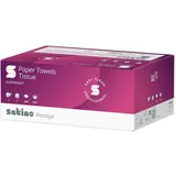 Satino by WEPA Prestige Papierhandtücher I 2-lagig I weiß I Zellstoff I C-Falz I 2.880 Blatt I 20x144 Blatt I PT3 I Handtuchpapier Format Tissue I 276790