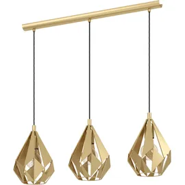 EGLO Carlton 3-flg. 60 W 30 cm rund gold
