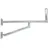 PremiumX 100cm Wandhalter Aluminium zwei Wandplatten SAT Wand-Halterung