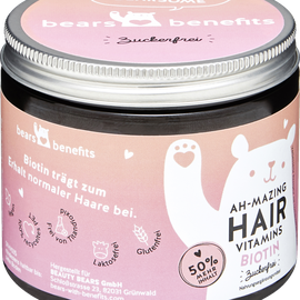 bears with benefits Haarvitamine Ah-Mazing Hair Vitamin Biotin, zuckerfrei (45 Stück)