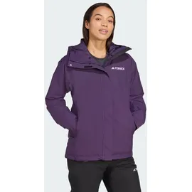 adidas TERREX Multi 2L Rain.Rdy isolierende Jacke / weiß M-LxNormalgrößen