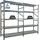 Proregal Fachbodenregal Silber, Metall, 240x200x60 cm, Freizeit, Heimwerken, Werkstatt, Schwerlastregale