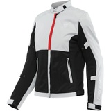 Dainese Risoluta Air Tex Damen Motorrad Textiljacke, schwarz-grau-rot, Größe 42