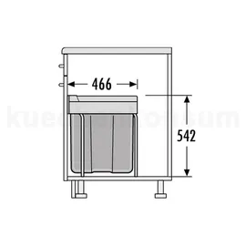 HAILO TE Swing 40 l Grau
