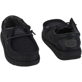 HEYDUDE Wally Youth Basic Kinder Schwarz 32