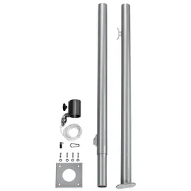 Schneider Schirme Sonnensegel Mast Stahl Silber