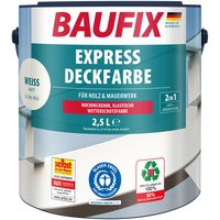 Baufix Express Deckfarbe 2,5 Liter, weiss, matt,