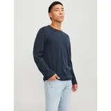 JACK & JONES Rundhalspullover Blau L