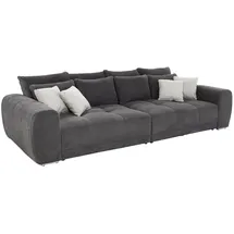 JOB Bigsofa Cord 3-Sitzer Grau