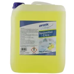 Ofixol Spülmittel Citro, Handspülmittel für Haushalt und Gastronomie, 10 l - Kanister