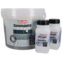 Oellers Steinteppich grau|silberfarben