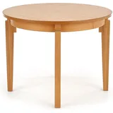 Design Esstisch HAS-111 Massivholz ausziehbar Tisch Echtholzfurnier - Naturbelassen