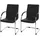 chefgastro Esszimmerstuhl Sammy Kunststoff schwarz 2er Set