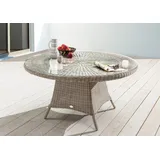Destiny Gartentisch LUNA Polyrattan, Ø100x75cm, Vintage weiß