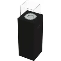 Kratki Kamin Freistehend TOWER schwarz