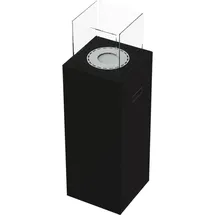 Kratki Kamin Freistehend TOWER schwarz