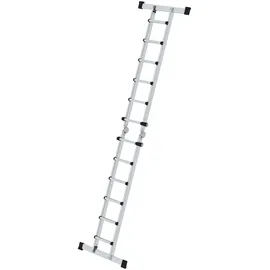 Günzburger Teleskopleiter 4 x 6 Sprossen inkl. Traverse (32124)