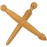 FRCOLOR 2stücke Massagestab Aus Holz Für Fußmassage Kompaktes Fußmassagegerät Aus Naturholz Entspannungsfußmassagegerät Für Reisen Und Zuhause Manueller Massagestab Für Fußreflexzonenmassa