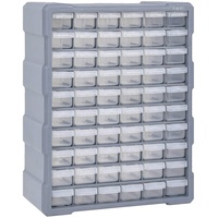 Tidyard Multi-Schubladen-Organizer 60 Schubladen Kleinteilemagazin Sortierkasten Sortimentskasten Sortimentsbox Schraubenbox Sortierbox für Kleinteile ordnungssystem Werkstatt,38x16x47,5 cm