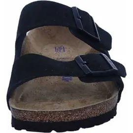Birkenstock Arizona Weichbettung Veloursleder schmal schwarz 41