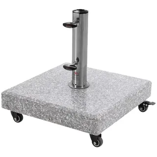 Doppler Schirmständer Granit 70 kg Hellgrau