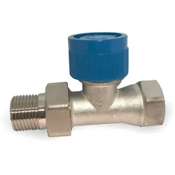 Thermostatventil Vorlaufverschraubung 1/2" Zoll Durchgang Ventil für Heizkörper