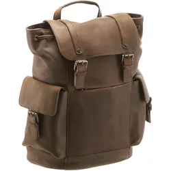 Jost Salo Beutel-Rucksack mit Laptopfach 45 cm - braun