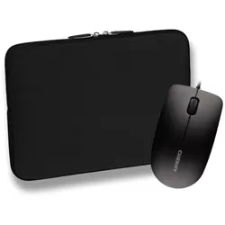 Pedea Trend Notebook-Sleeve 15,6" + CHERRY kabelgebundene Maus