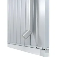 Biohort Regenfallrohr-Set HighLine 3,9 x 3,9 x 204 cm Silber