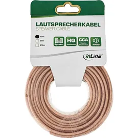InLine Lautsprecherkabel 2x 2,5mm² CCA transperant 10m (98310T)