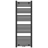doporro Design Badheizung gerade 140x50cm Anthrazit Röhrenheizkörper Horizontal Mittelanschluss Badheizkörper