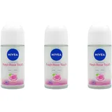 BEIERSDORF Fresh Rose Touch Deo Roll-On 3 x 50 ml