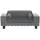 vidaXL Hundesofa Grau 81 x 43 x 31 cm Plüsch und Kunstleder