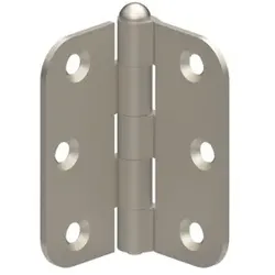 Tür-Scharnier, 253,Schmetterlingsform,B64xH64mm, edelstahl