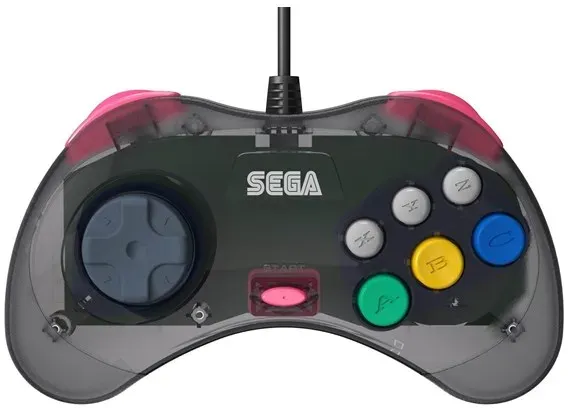 SEGA Saturn USB - Grey for PC - Wired Controller - MAC