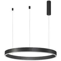 Nova Luce Motif 1-flg. Ø 80 cm rund schwarz