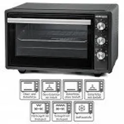 1St. Rommelsbacher BG 1620 Back & Grill Ofen mit Drehspieß & Umluft