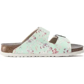 Birkenstock Arizona ESD Birko-Flor flower field mint schmal 40