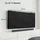 kwmobile 43" TV Abdeckung Indoor - Fernseher Hülle Bildschirmschutz Abdeckung - TV Bildschirm Staubschutzhülle - Fernsehabdeckung - Leinen Schwarz