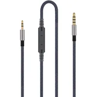 Audiokabel-Ersatz – kompatibel mit AKG N60 N60NC Y45BT Y50 Y50BT Y40 Y55 K845BT K840KL Kopfhörer und Samsung Galaxy Huawei Android mit integriertem Mikrofon und Lautstärkeregler