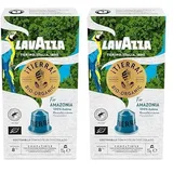 Lavazza Tierra for Amazonia Bio Organic, Vollmundiger Espresso mit Aromen von Schokolade und Trockenfrüchten, 10 Kapseln, Nespresso kompatibel (Packung mit 2)