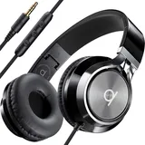 ARTIX® Kopfhörer mit Kabel und Mikrofon, Faltbar und tragbar, Premium 90% Kopfhörer Noise Cancelling, Bügelkopfhörer mit Kabel Jack Aux 3.5 mm, Lautstärkeregler für PC, Handy und Laptop CL750