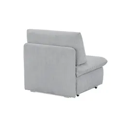 Sofa.de Schlafsessel Etta Kunstleder 88 x 88 x 96 cm Grau mit Schlaffunktion