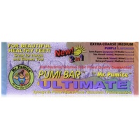 Mr. Pumice Ultimate Pumi Bar: 2-in-1 Hornhautentferner, Pedikürestein & Ped Feile Schrubber für glatte Füße und Fersen, Doppelkörnung (Medium + Grob)