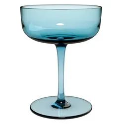 like. by Villeroy & Boch Sektschale Like Ice 2tlg. Kristall, Kristalloptik Blau