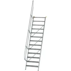 MUNK Aluminium-Treppe Stufen 60° 13 Stufen