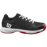Wilson Rush Pro Tennis Shoe, Black Red/White, 30 2/3
