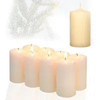 Candelo Stumpenkerze 5,8 cm x 12 cm 8 St. beige