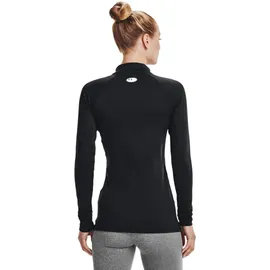 Under Armour HeatGear Authentics Stehkragen-Shirt Damen 001 black/white L